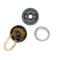 Barbell Plate Travel Jewelry Holder