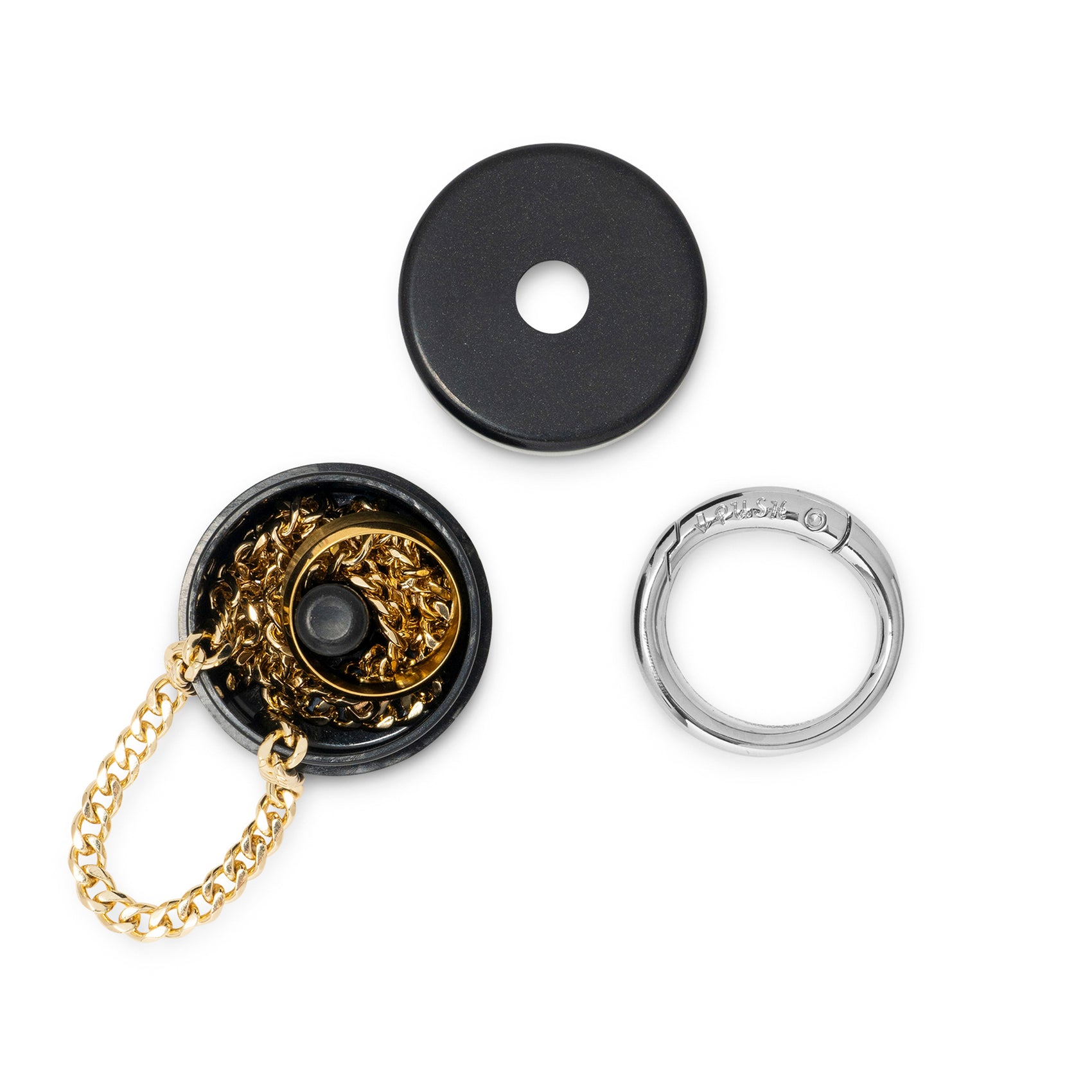 Gunmetal Black Travel Jewelry Holder