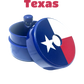 Texas Flag Travel Jewelry Holder