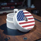 American Flag Travel Jewelry Holder