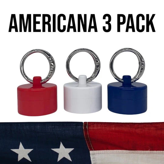 Americana 3-Pack Travel Jewelry Holder