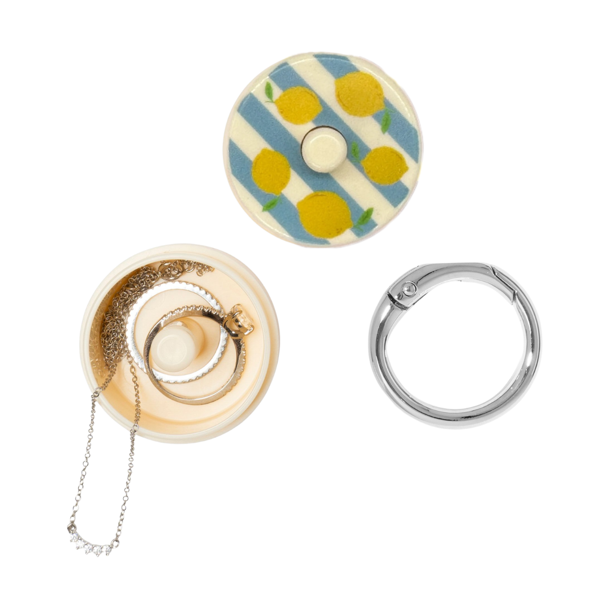 Lemon Travel Jewelry Holder