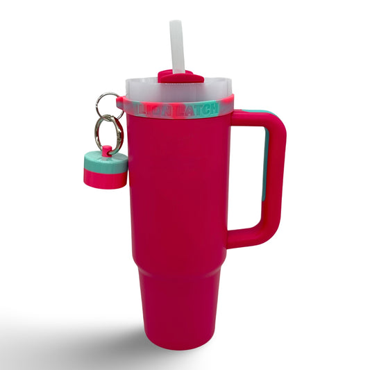 Pink/Mint Lion Latch Wristlet – Hydration Meets Convenience!