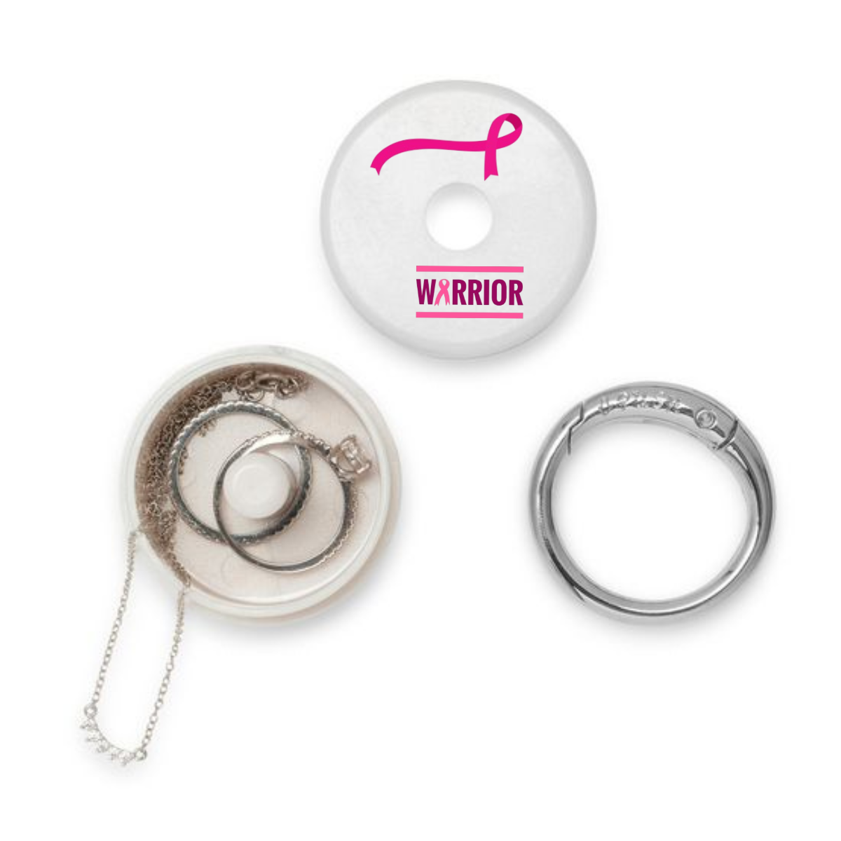 Breast Cancer Awareness Travel Jewelry Holder