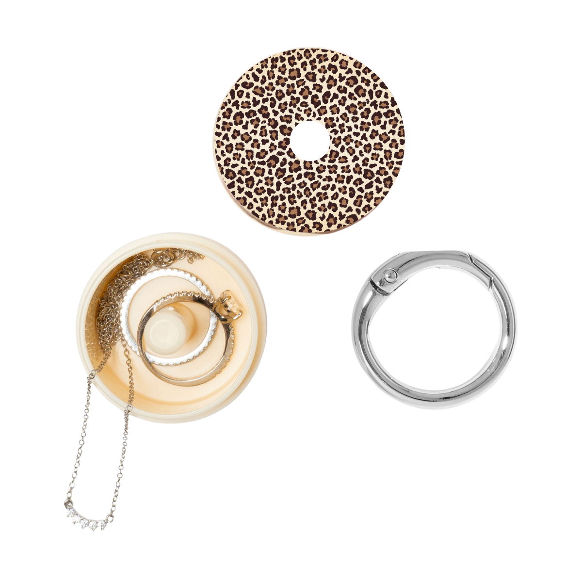 Leopard Print Travel Jewelry Holder